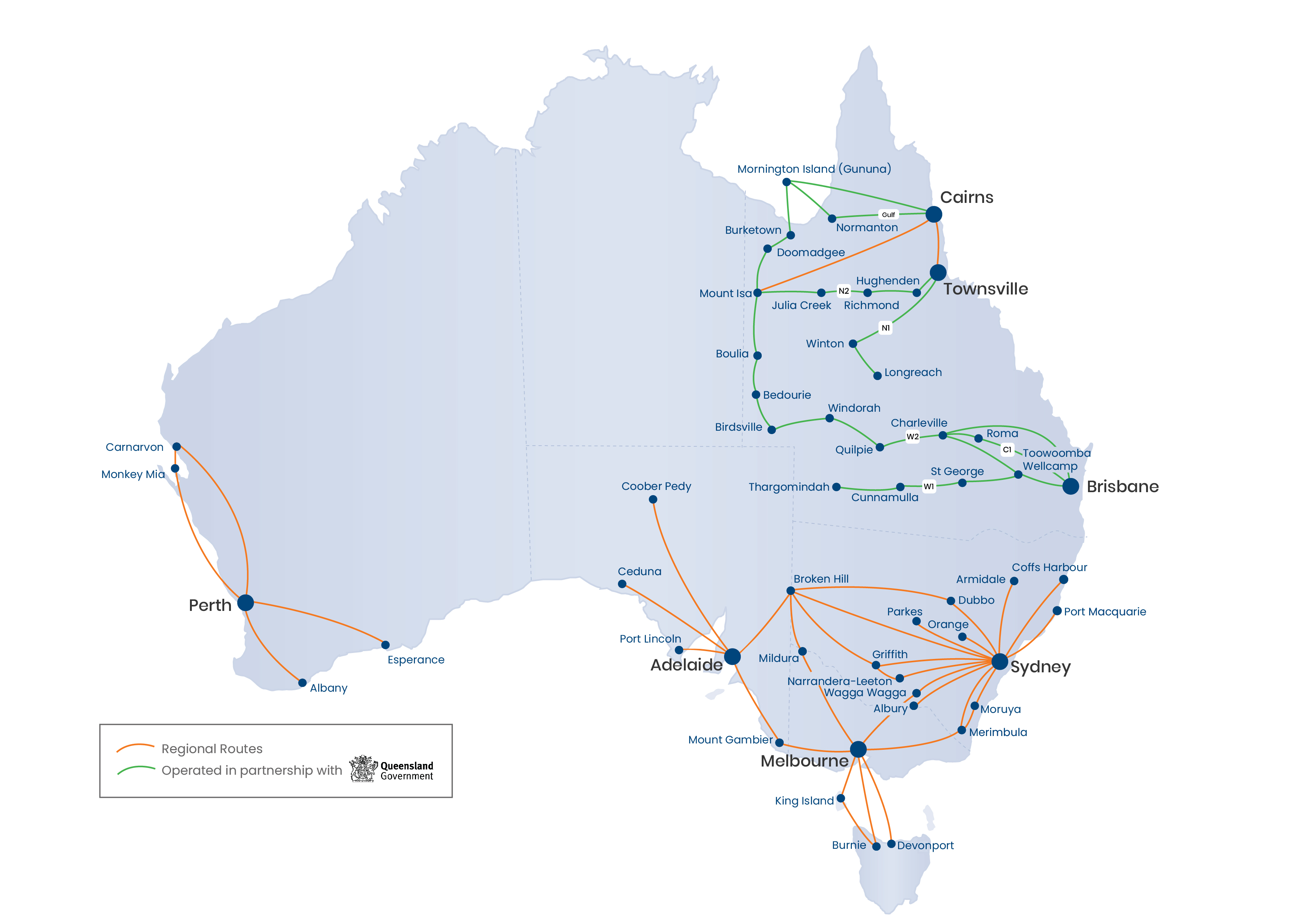 REX Route Network